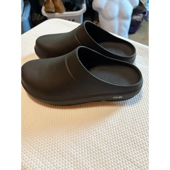 OOFOS OOcloog Black Recovery Comfort Clogs Slip On Unisex Sz.M8/W10 Lounging - Picture 2 of 6